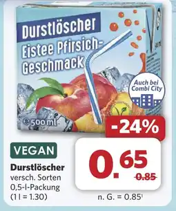 Combi VEGAN Durstlöscher aanbieding