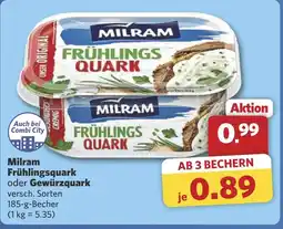 Combi Milram Frühlingsquark oder Gewürzquarl aanbieding
