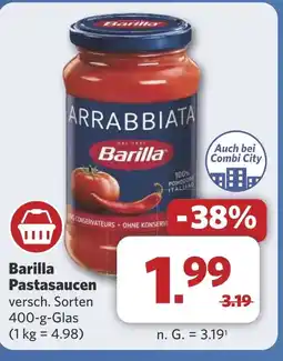 Combi Barilla Pastasaucen aanbieding