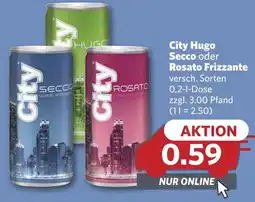 Combi City Hugo Secco oder Rosato Frizzante aanbieding