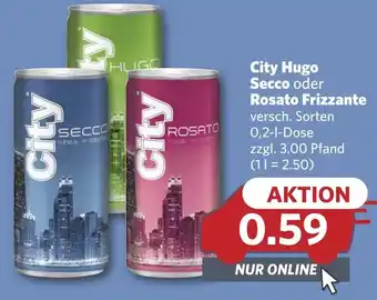 Combi City Hugo Secco oder Rosato Frizzante aanbieding
