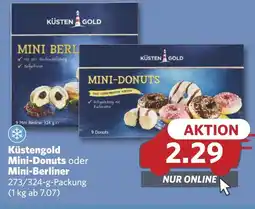 Combi Küstengold Mini-Donuts oder Mini-Berliner aanbieding