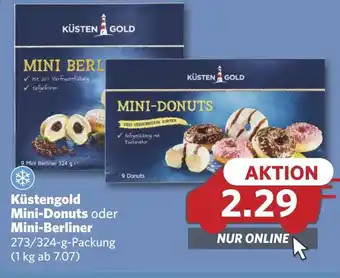 Combi Küstengold Mini-Donuts oder Mini-Berliner aanbieding