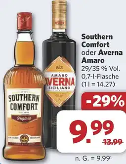 Combi Southern Comfort oder Averna Amaro aanbieding