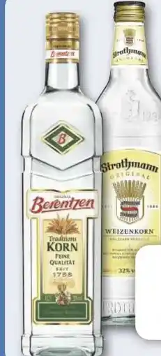 Combi Berentzen Traditionskorn oder Strothmann Weizenkorn aanbieding