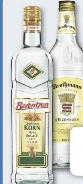 Combi Berentzen Traditionskorn oder Strothmann Weizenkorn aanbieding