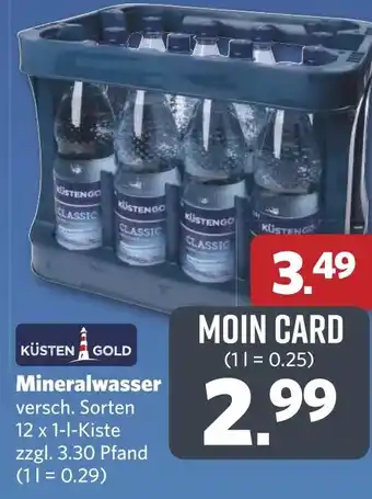 Combi KÜSTEN GOLD Mineralwasser aanbieding