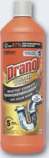 Combi Drano Power-Gel Rohrfrei 1-I-Flasche aanbieding