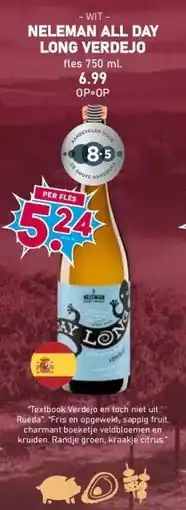Boon`s Markt NELEMAN ALL DAY LONG VERDEJO fles 750 ml. aanbieding