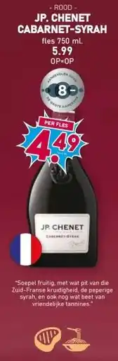 Boon`s Markt ROOD- JP. CHENET CABARNET-SYRAH aanbieding