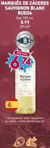 Boon`s Markt MARQUÉS DE CÁCERES SAUVIGNON BLANC RUEDA aanbieding