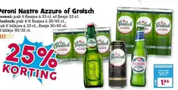 Boon`s Markt Peroni Nastro Azzuro of Grolsch aanbieding