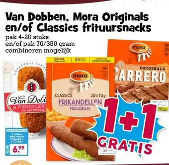 Boon`s Markt Van Dobben, Mora Originals en/of Classics frituursnacks aanbieding