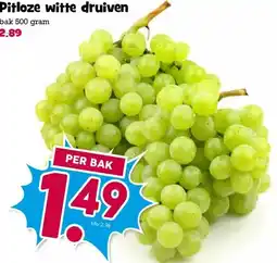 Boon`s Markt Pitloze witte druiven aanbieding