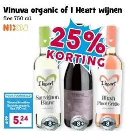 Boon`s Markt Vinuva organic of I Heart wijnen aanbieding