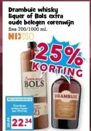 Boon`s Markt Drambuie whisky liquer of Bols extra oude belegen corenwijn aanbieding