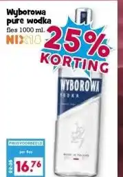 Boon`s Markt Wyborowa pure wodka fles 1000 ml. aanbieding