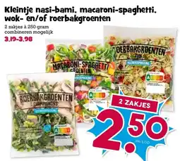 Boon`s Markt Kleintje nasi-bami, macaroni-spaghetti, wok- en/of roerbakgroenten aanbieding
