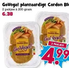 Boon`s Markt GoVega! plantaardige Cordon Bleu aanbieding