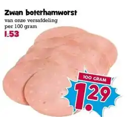 Boon`s Markt Zwan boterhamworst aanbieding
