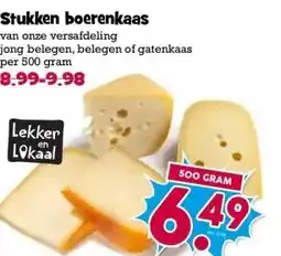 Boon`s Markt Stukken boerenkaas aanbieding