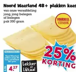 Boon`s Markt Noord Waarland 48+ plakken kaas aanbieding