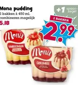 Boon`s Markt Mona pudding aanbieding