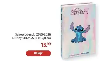 Bruna Schoolagenda 2025-2026 Disney Stitch aanbieding