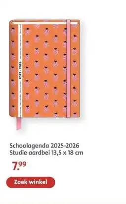 Bruna Schoolagenda 2025-2026 Studie aardbei aanbieding