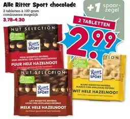 Boon`s Markt Alle Ritter Sport chocolade aanbieding