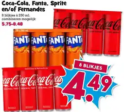 Boon`s Markt Coca-Cola, Fanta, Sprite en/of Fernandes aanbieding