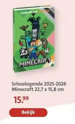 Bruna Schoolagenda 2025-2026 Minecraft aanbieding