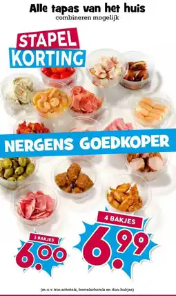 Boon`s Markt Alle tapas van het huis aanbieding
