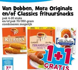 Boon`s Markt Van Dobben, Mora Originals en/of Classics frituursnacks aanbieding