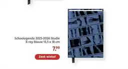 Bruna Schoolagenda 2025-2026 Studie X-ray blauw aanbieding