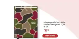 Bruna Schoolagenda 2025-2026 Studie Camo groen aanbieding