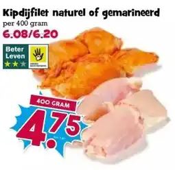 Boon`s Markt Kipdijfilet naturel of gemarineerd aanbieding