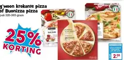 Boon`s Markt g'woon krokante pizza of Buonizza pizza aanbieding
