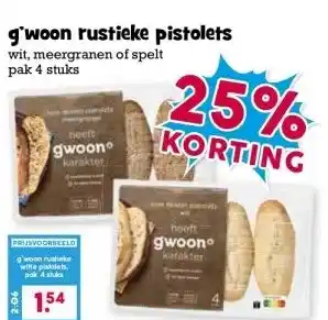 Boon`s Markt g'woon rustieke pistolets aanbieding