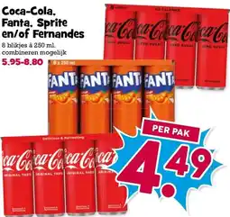 Boon`s Markt Coca-Cola, Fanta, Sprite en/of Fernandes aanbieding