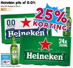 Boon`s Markt Heineken pils of 0.0% aanbieding
