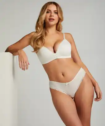 Hunkemoller Hunkemöller Voorgevormde bh zonder beugel Lola Wit aanbieding