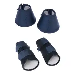 Zooplus Voordeelset: Nomad Tales 2 beenkappen & 2 hoefschoenen van elastaan, marineblauw maat. S Paard aanbieding