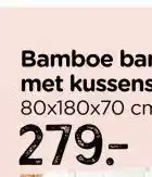 Xenos Bamboe bank Padang - 3-zits - 80x180x70 cm aanbieding