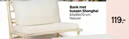 Xenos Bank met kussen Shanghai aanbieding