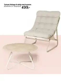 Xenos Tuinset Malaga 8-delig met kussens aanbieding