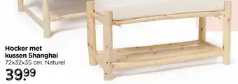 Xenos Hocker met kussen Shanghai aanbieding