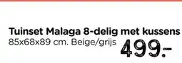 Xenos Tuinset Malaga - 4-delig - metaal/polyester aanbieding