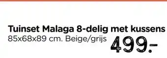 Xenos Tuinset Malaga - 4-delig - metaal/polyester aanbieding