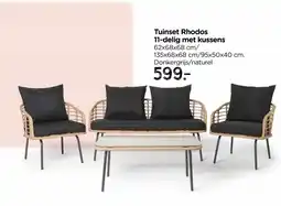 Xenos Tuinset Rhodos 11-delig met kussens aanbieding